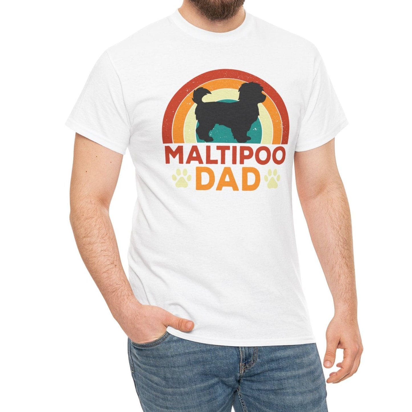 Maltipoo Dad | Heavy Cotton Tee - Kim’s Signature Beauty & Accessories    