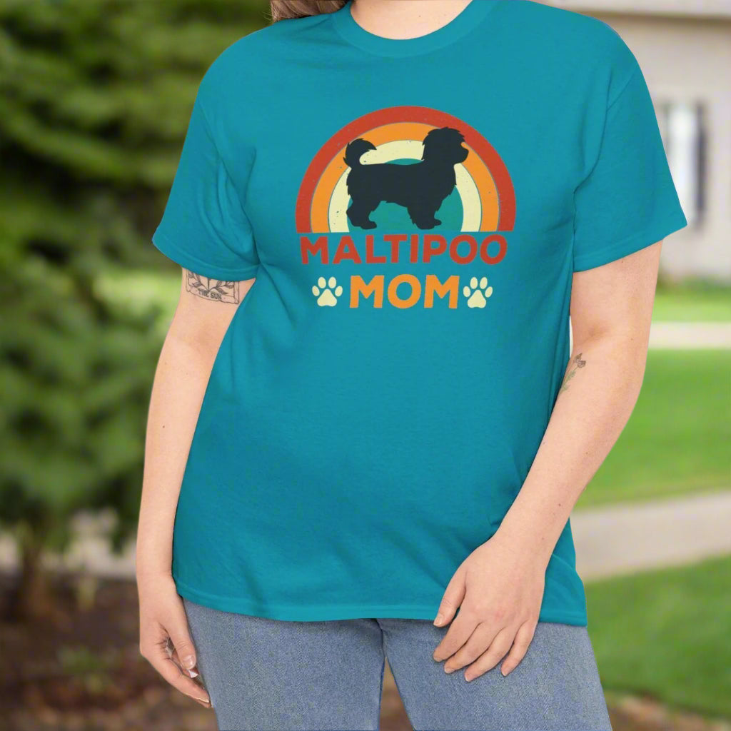 Maltipoo Mom | Cotton Tee - Kim’s Signature Beauty & Accessories    