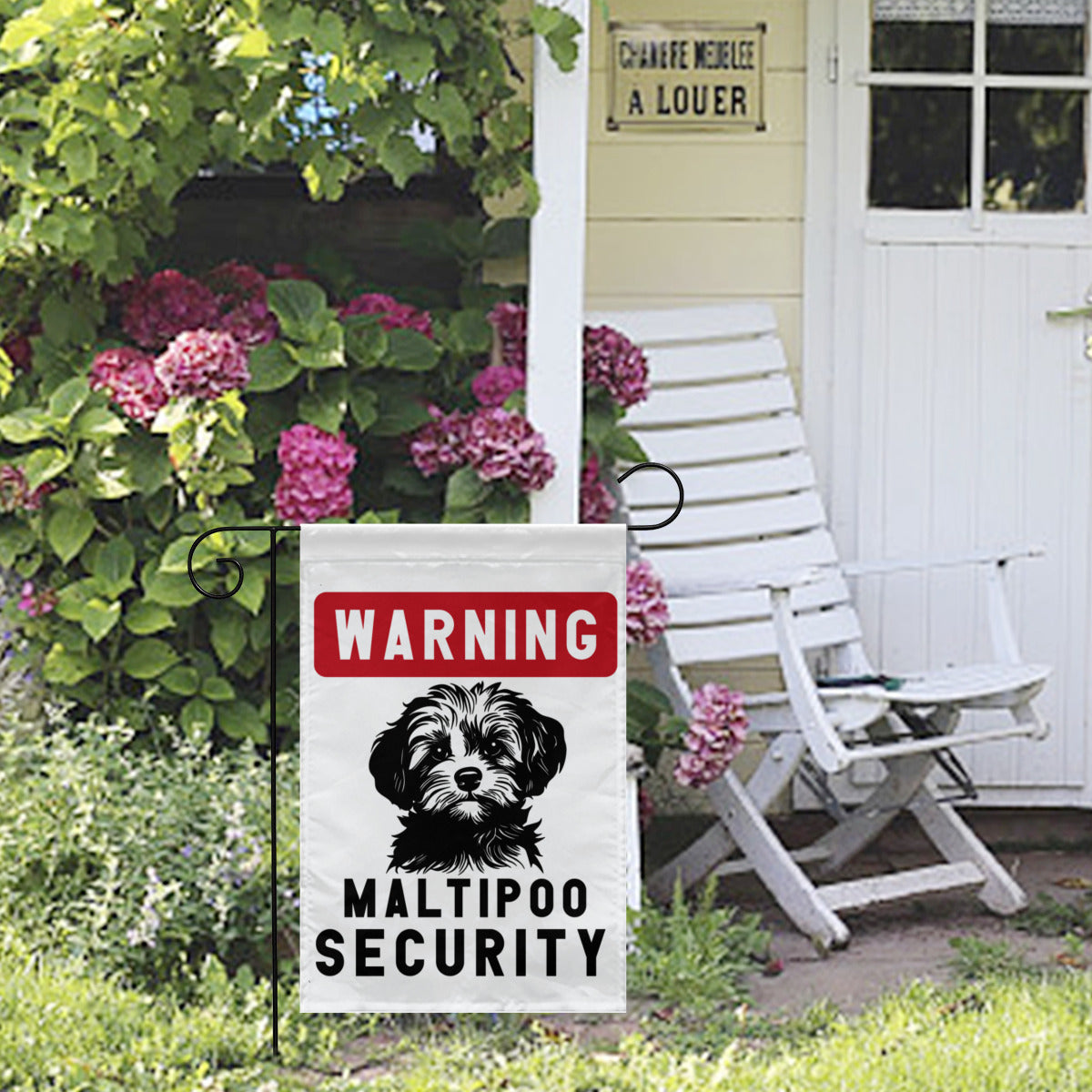 Maltipoo Security Yard flag - Kim’s Signature Beauty & Accessories    