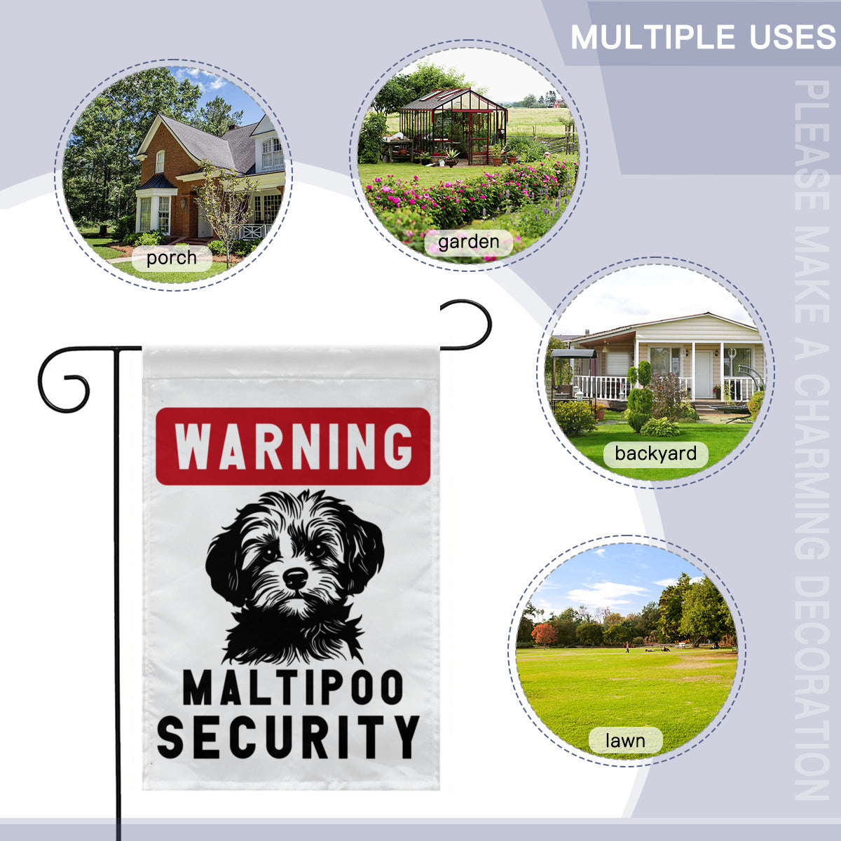 Maltipoo Security Yard flag - Kim’s Signature Beauty & Accessories    