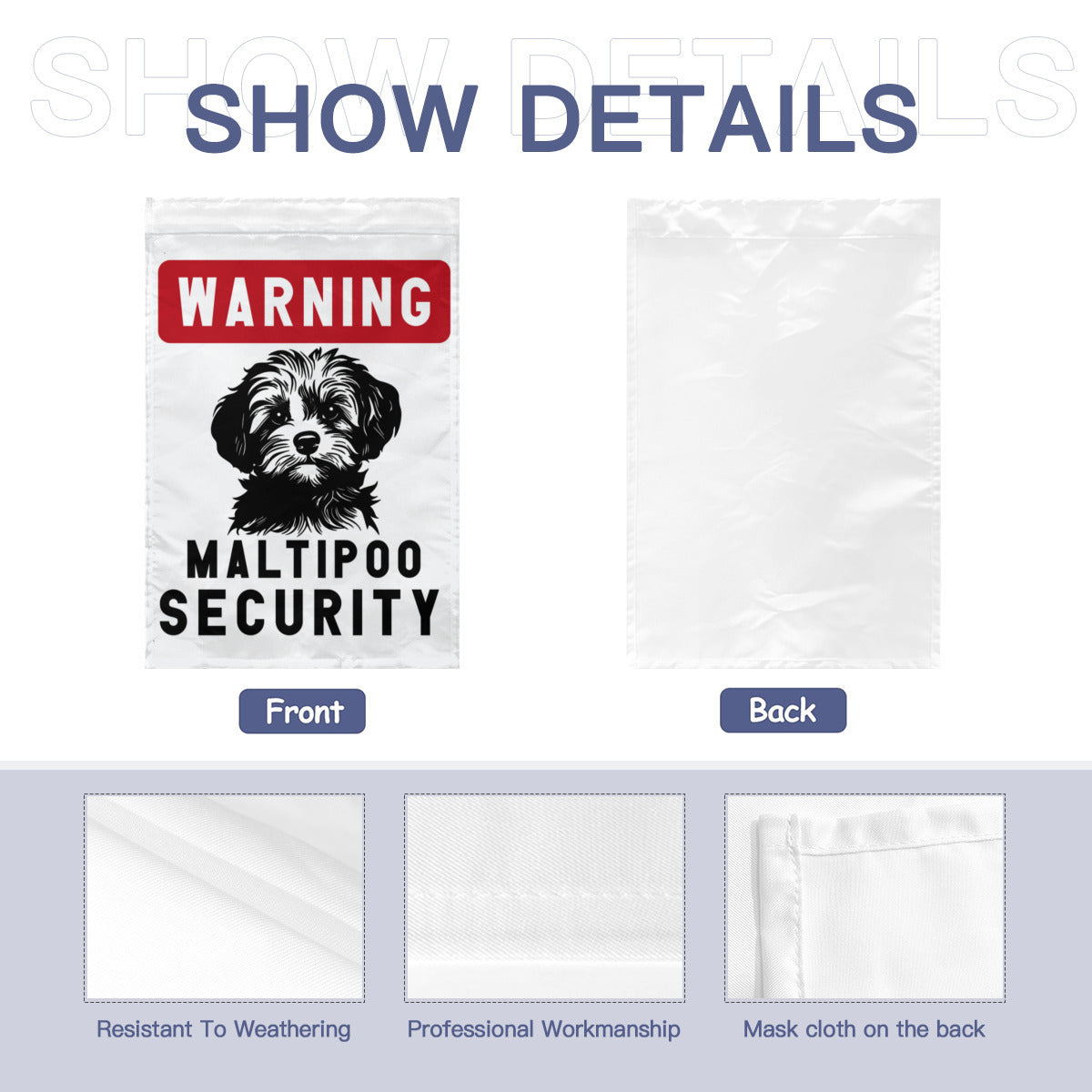 Maltipoo Security Yard flag - Kim’s Signature Beauty & Accessories    