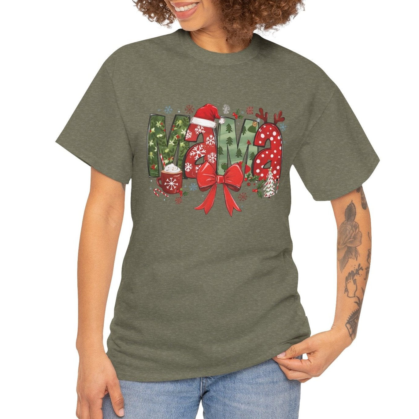 Mama Christmas Tee - Kim’s Signature Beauty & Accessories    