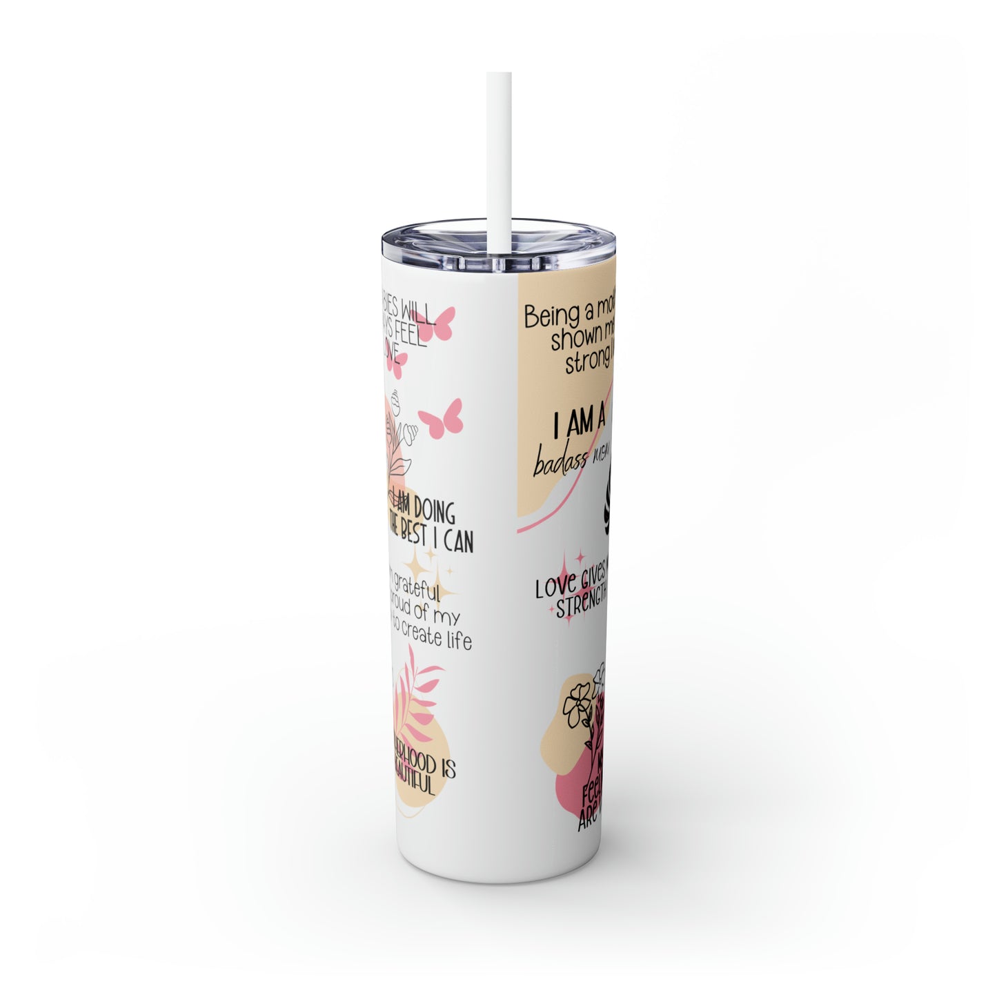 Mama Reminders Tumbler with Straw, 20oz - Kim’s Signature Beauty & Accessories    