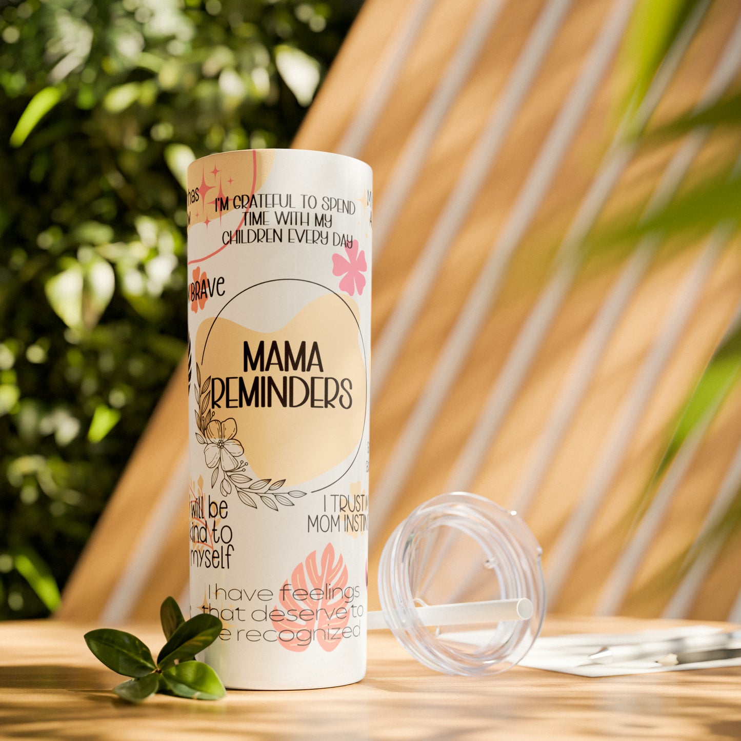 Mama Reminders Tumbler with Straw, 20oz - Kim’s Signature Beauty & Accessories    