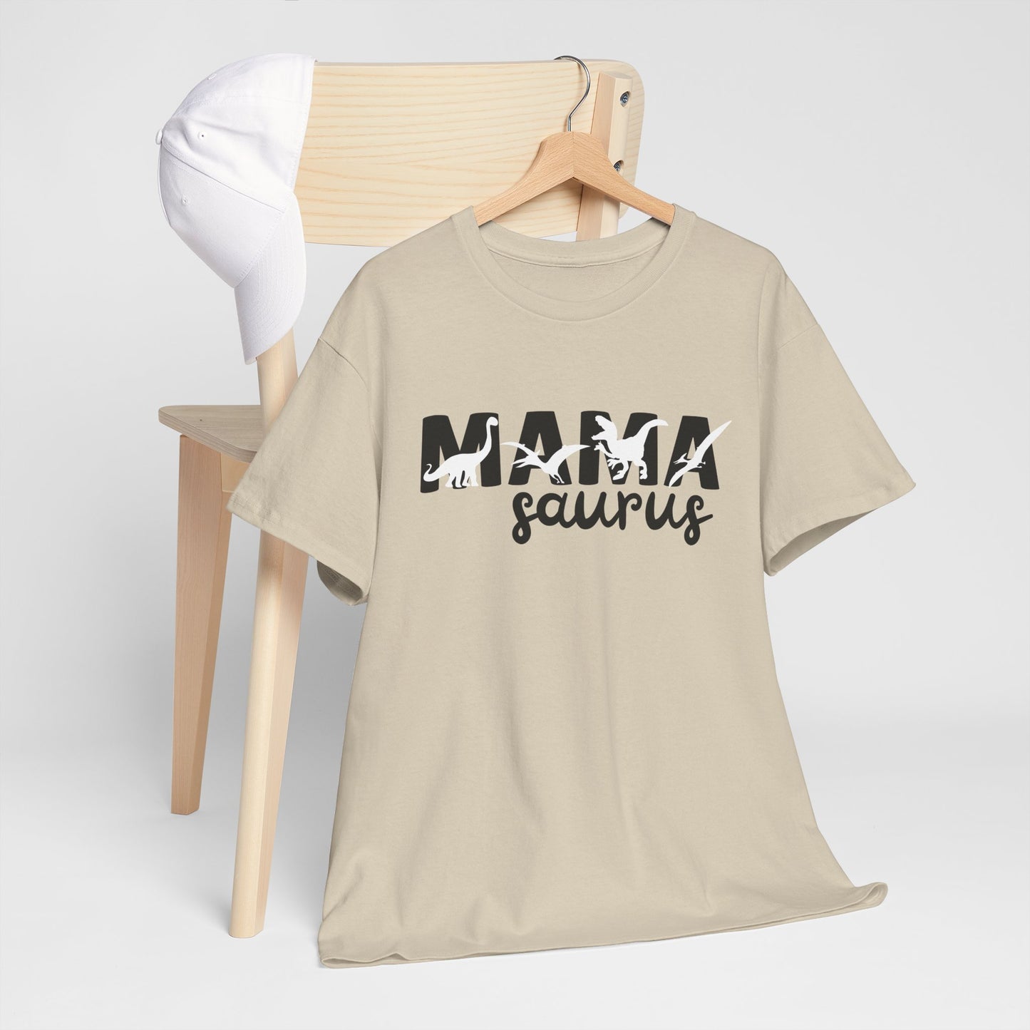 Mama Saurus Cotton Tee, Fun Mom Shirt - Kim’s Signature Beauty & Accessories    