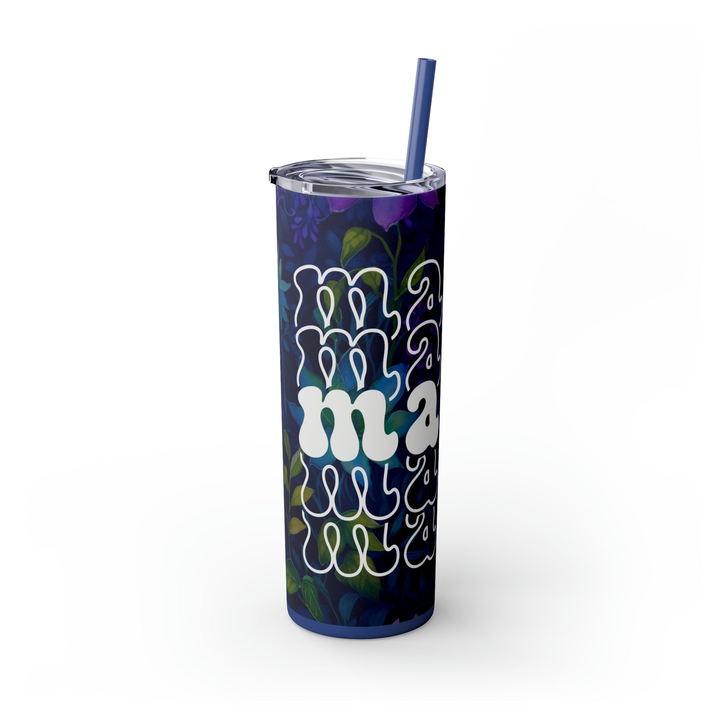 Mama | Skinny Tumbler with Straw, 20oz - Kim’s Signature Beauty & Accessories    