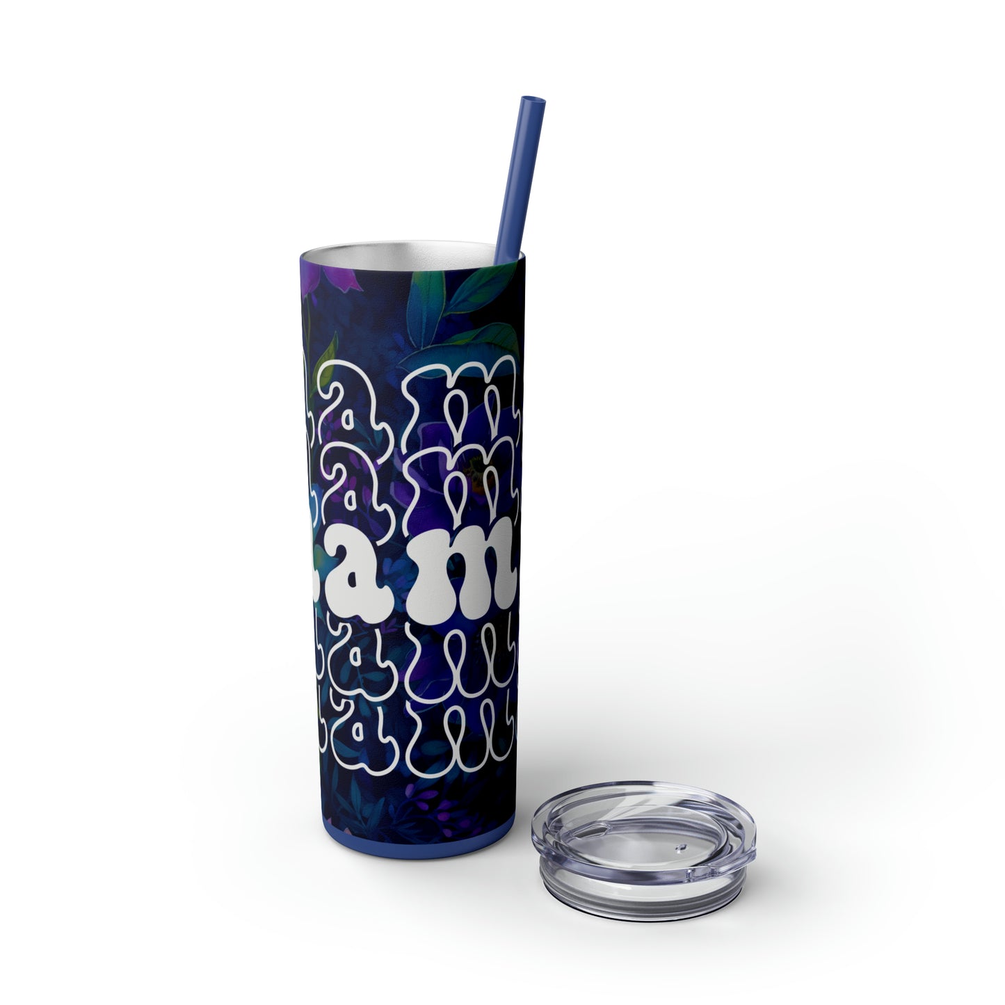Mama | Skinny Tumbler with Straw, 20oz - Kim’s Signature Beauty & Accessories    