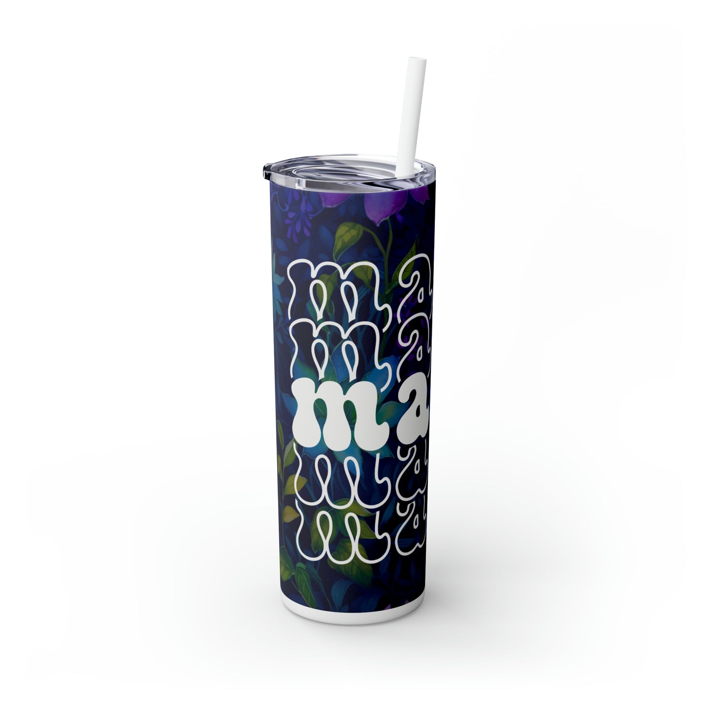 Mama | Skinny Tumbler with Straw, 20oz - Kim’s Signature Beauty & Accessories    