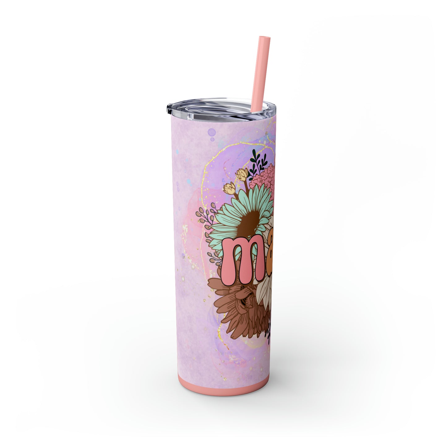 Mama | Skinny Tumbler with Straw 20oz - Kim’s Signature Beauty & Accessories    