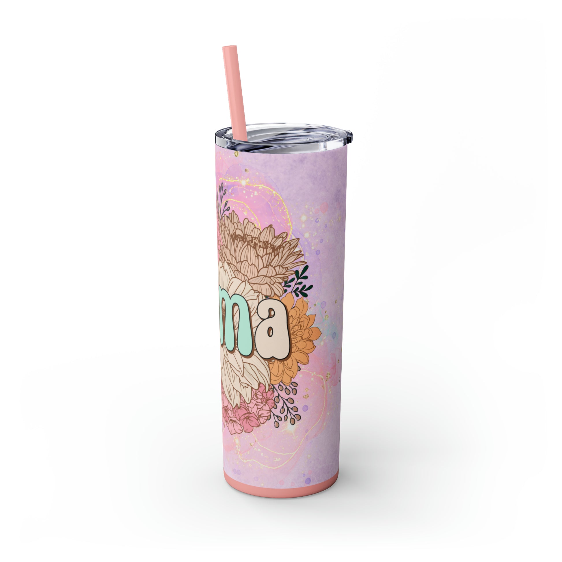 Mama | Skinny Tumbler with Straw 20oz - Kim’s Signature Beauty & Accessories    