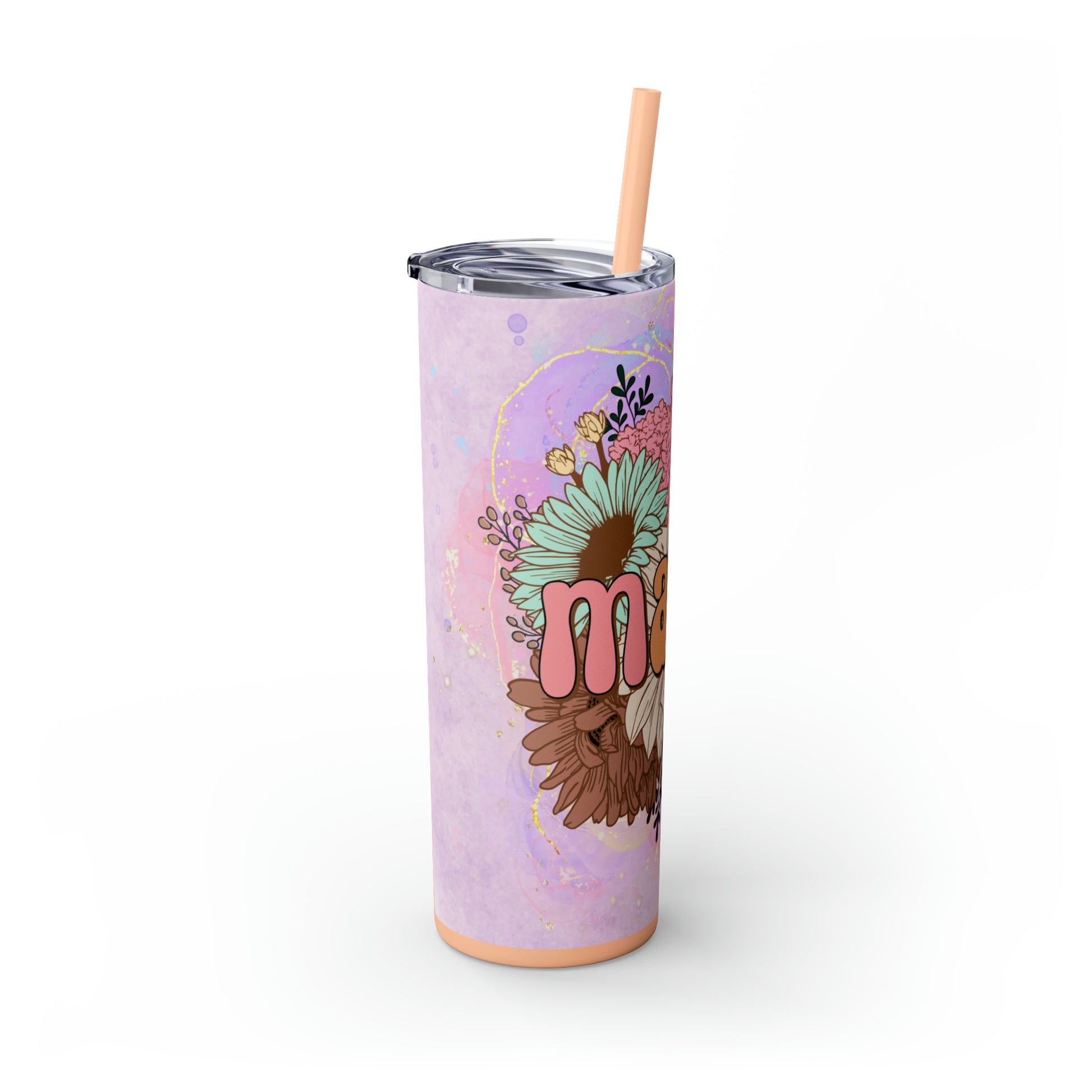Mama | Skinny Tumbler with Straw 20oz - Kim’s Signature Beauty & Accessories    