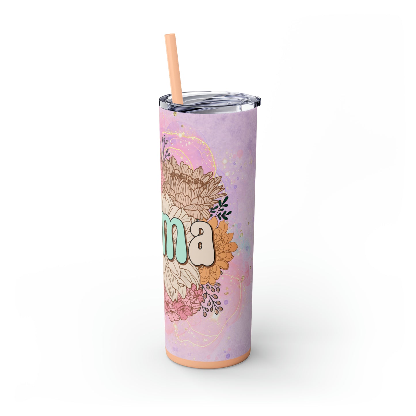 Mama | Skinny Tumbler with Straw 20oz - Kim’s Signature Beauty & Accessories    