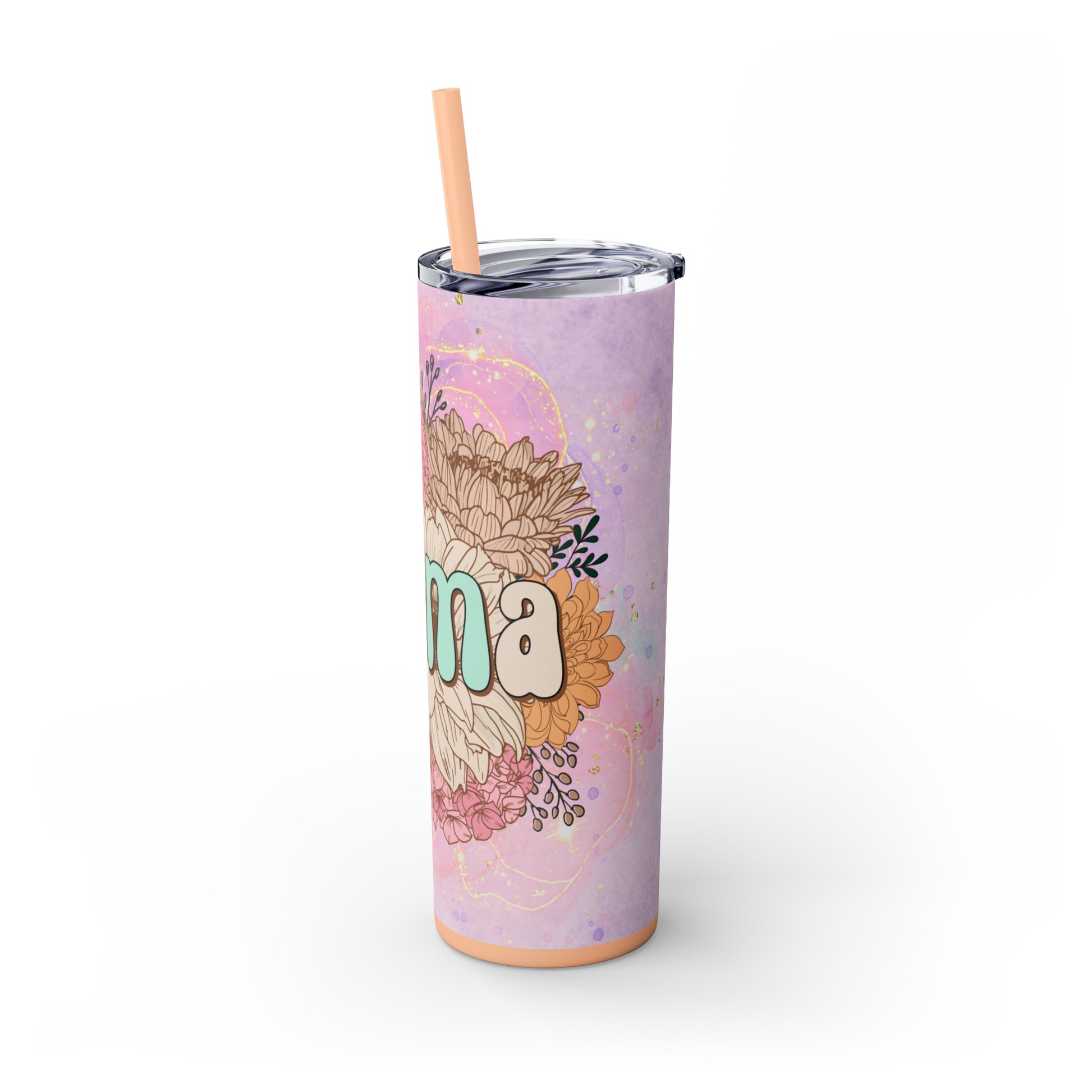 Mama | Skinny Tumbler with Straw 20oz - Kim’s Signature Beauty & Accessories    