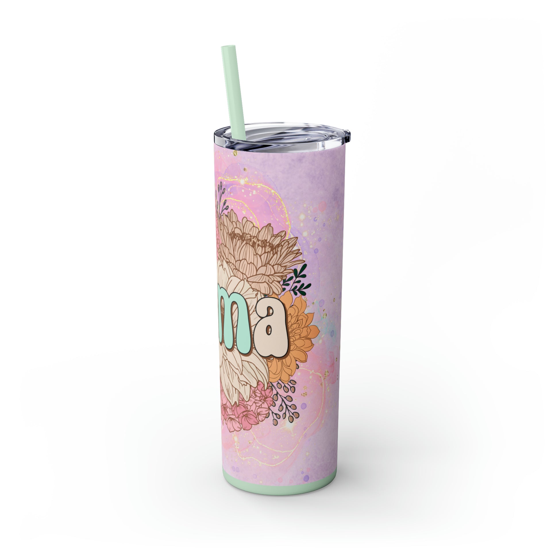 Mama | Skinny Tumbler with Straw 20oz - Kim’s Signature Beauty & Accessories    