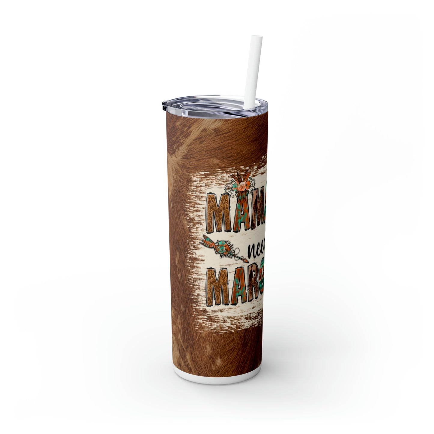 Mamacita |Skinny Tumbler with Straw, 20oz - Kim’s Signature Beauty & Accessories    