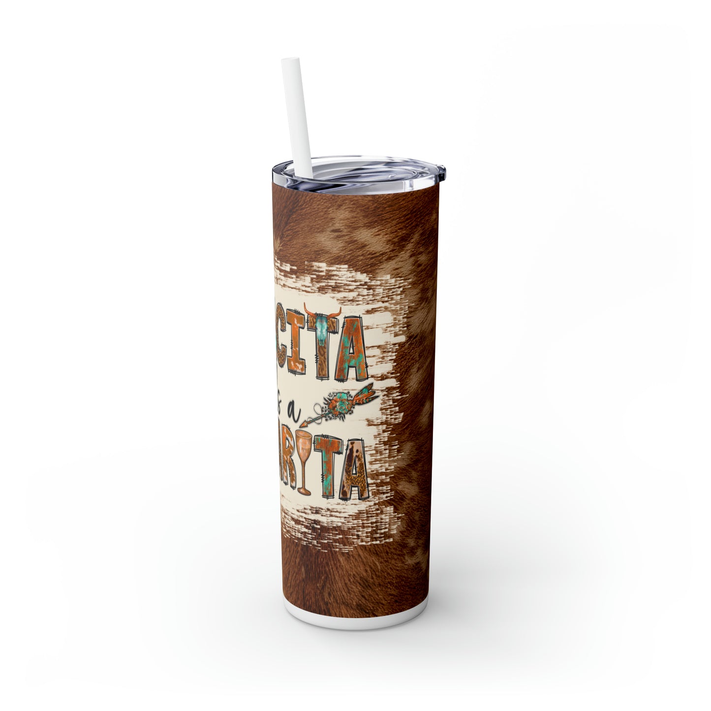 Mamacita |Skinny Tumbler with Straw, 20oz - Kim’s Signature Beauty & Accessories    