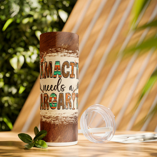 Mamacita |Skinny Tumbler with Straw, 20oz - Kim’s Signature Beauty & Accessories    