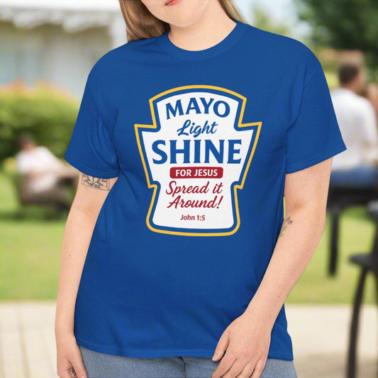 Mayo Light Shine for Jesus Tee – Spread the Faith! - Kim’s Signature Beauty & Accessories    