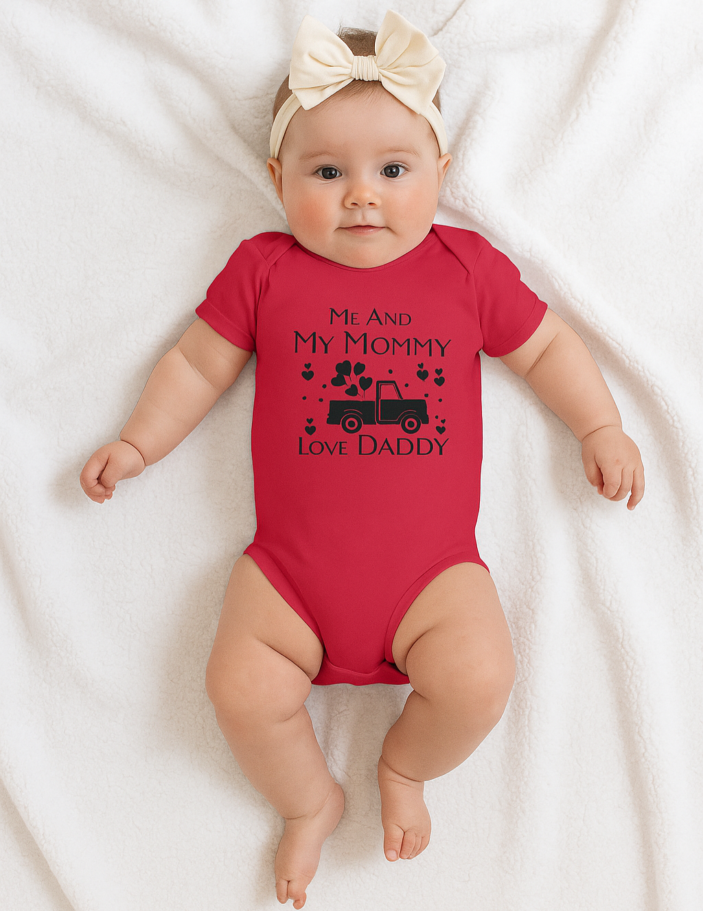 Me & Mommy Love Daddy Infant Onsie - Kim’s Signature Beauty & Accessories    