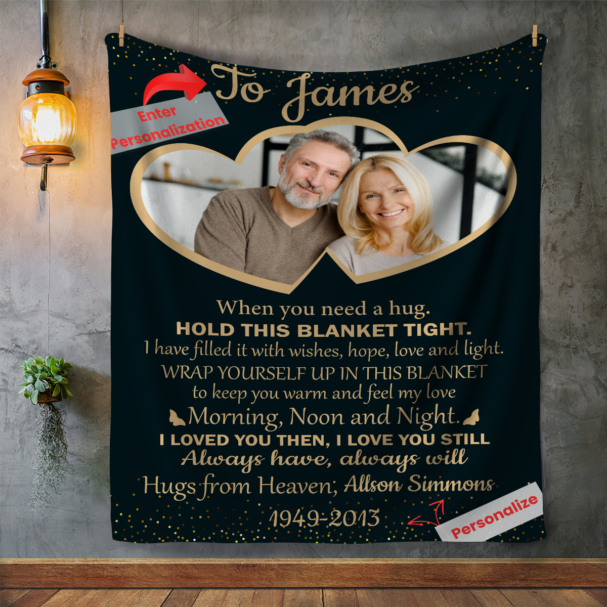 Memorial Photo Plush Fleece Blanket - Kim’s Signature Beauty & Accessories    