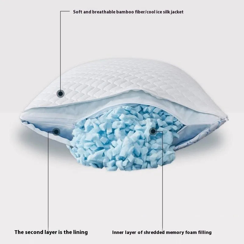 Memory Foam Cool Feeling Pillow - Kim’s Signature Beauty & Accessories    