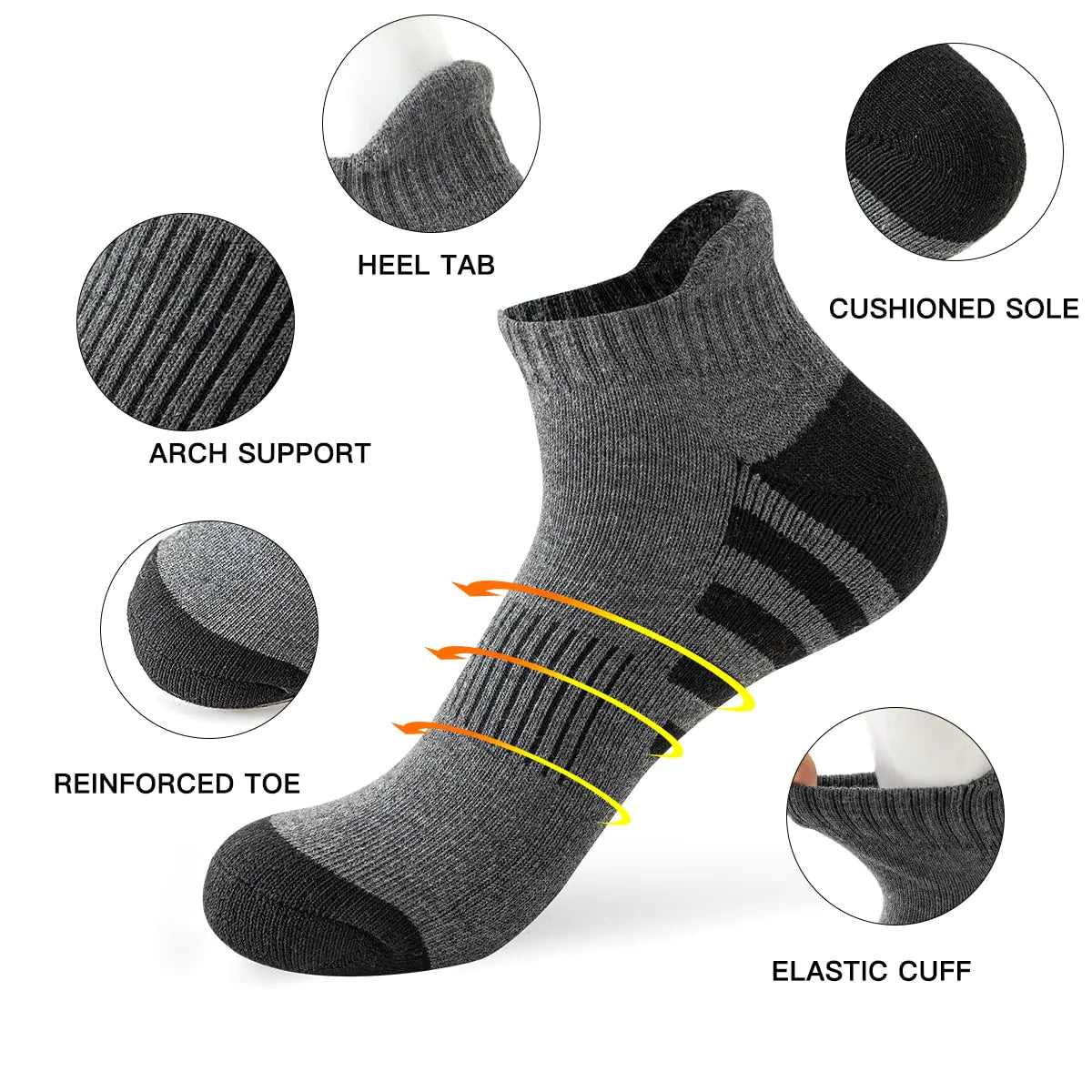 Men's 10 Pack Low Cut Socks - Kim’s Signature Beauty & Accessories    