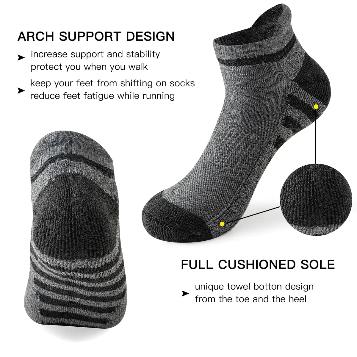 Men's 10 Pack Low Cut Socks - Kim’s Signature Beauty & Accessories    