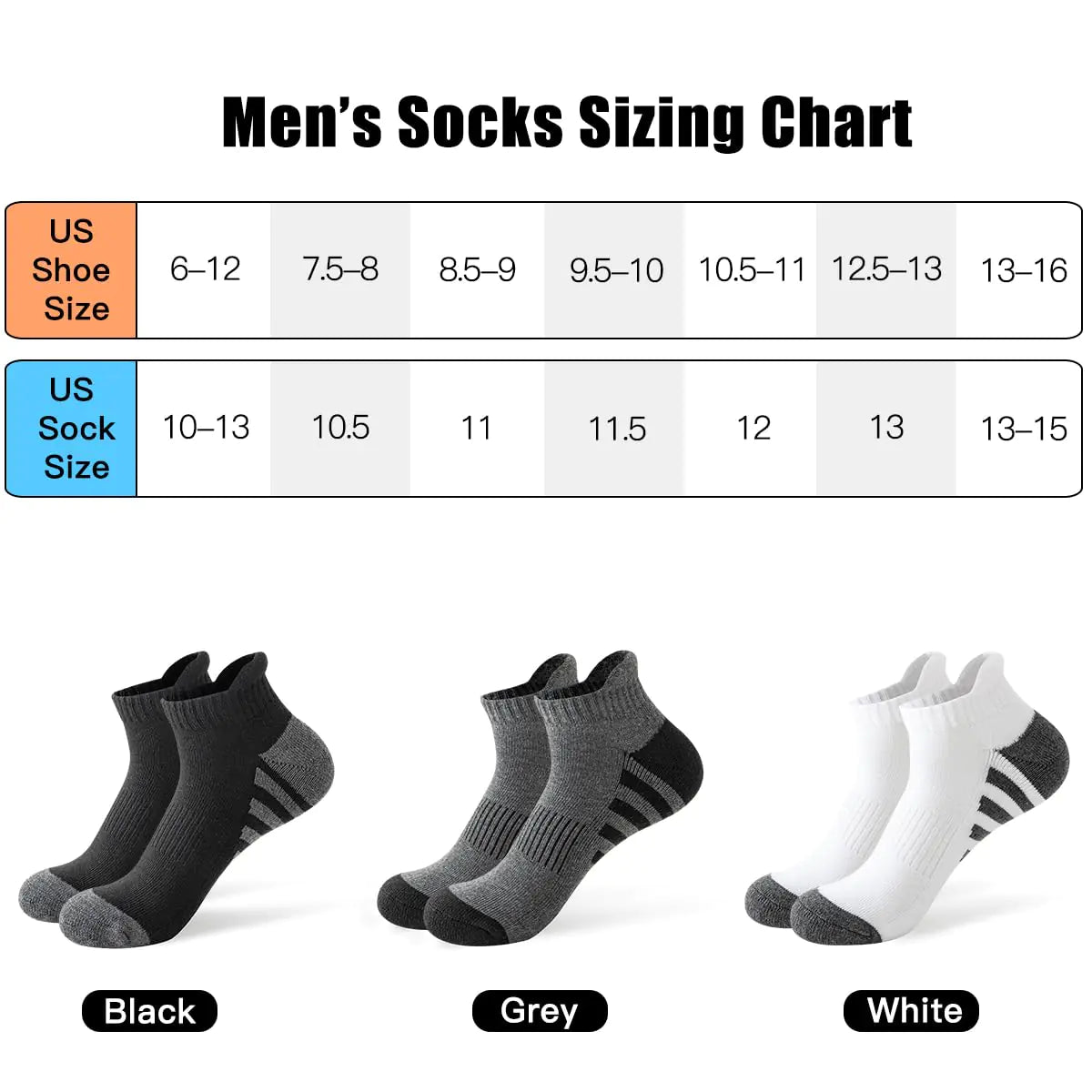Men's 10 Pack Low Cut Socks - Kim’s Signature Beauty & Accessories    