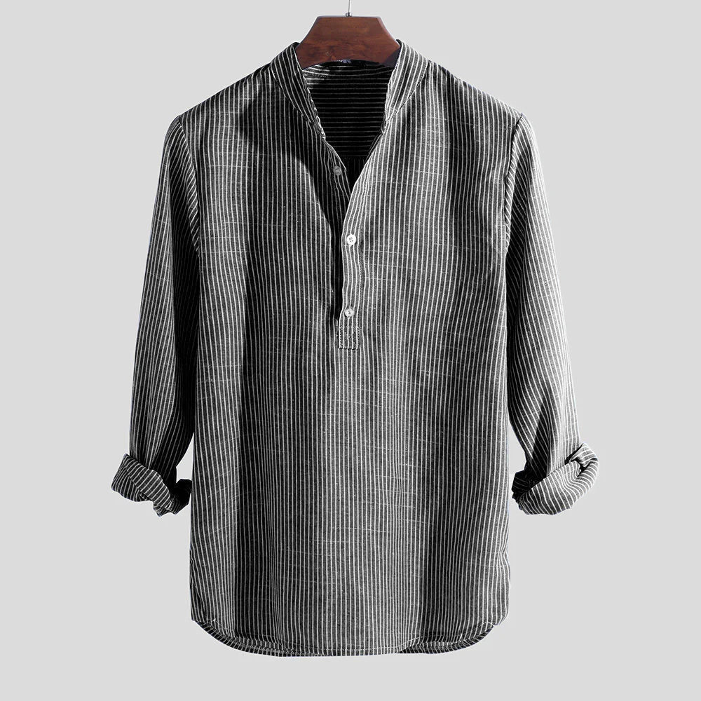 Men's Casual Stand Collar Shirt - Kim’s Signature Beauty & Accessories    