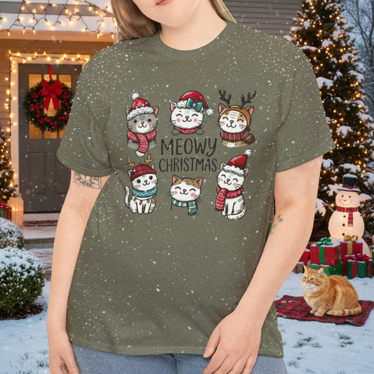 Meowy Christmas Tee - Kim’s Signature Beauty & Accessories    