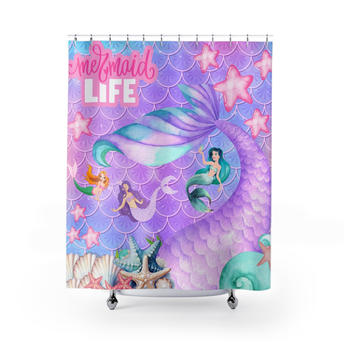 Mermaid Life | Shower Curtain - Kim’s Signature Beauty & Accessories    