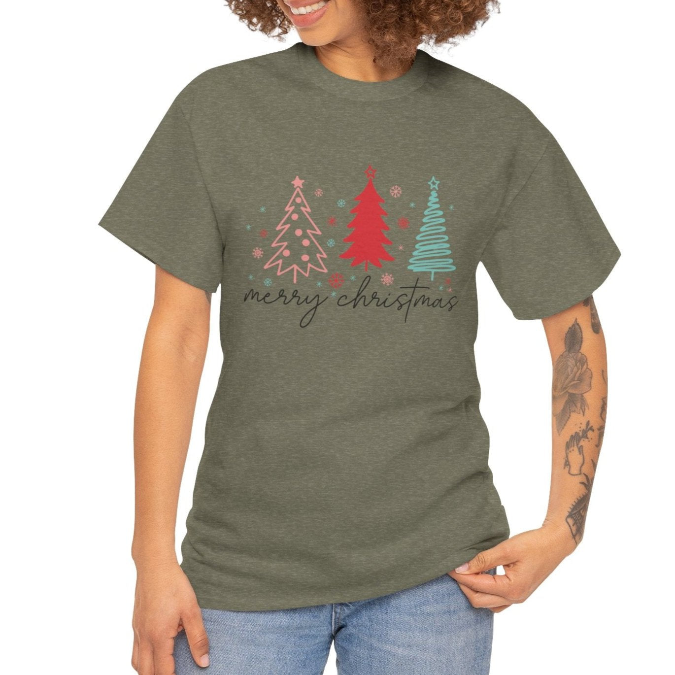 Merry Christmas Tree Tee - Kim’s Signature Beauty & Accessories    