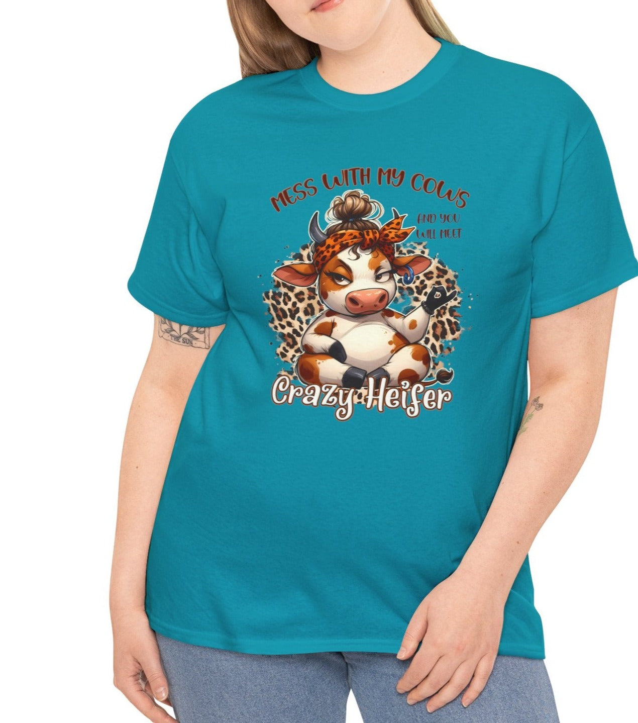 Mess with my Cows Crazy Heifer Tee - Kim’s Signature Beauty & Accessories    