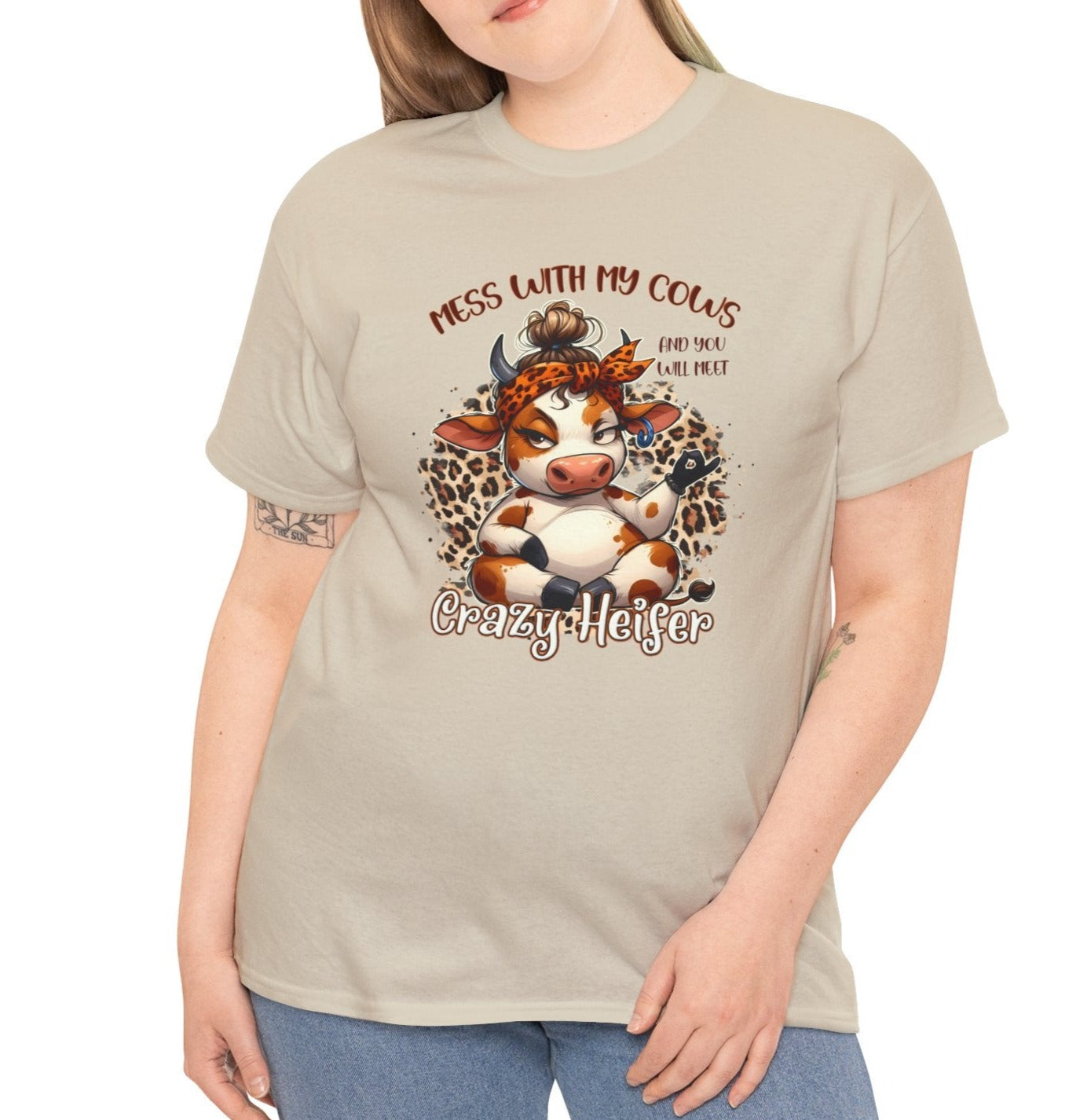Mess with my Cows Crazy Heifer Tee - Kim’s Signature Beauty & Accessories    