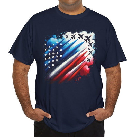 Military Pride Unisex Tee – Jet Flag Graphic for 4th of July - Kim’s Signature Beauty & Accessories    