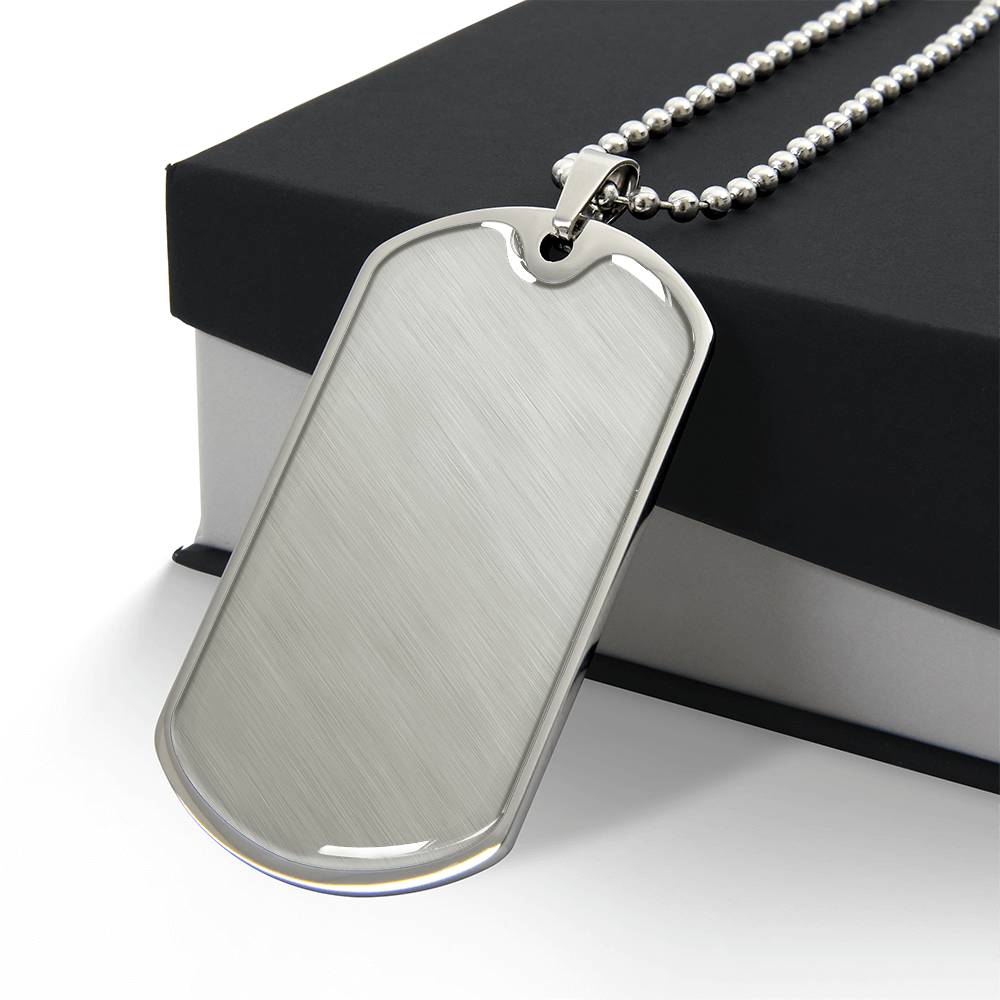 Military Upload your photo - Dog Tag Necklace - Kim’s Signature Beauty & Accessories    