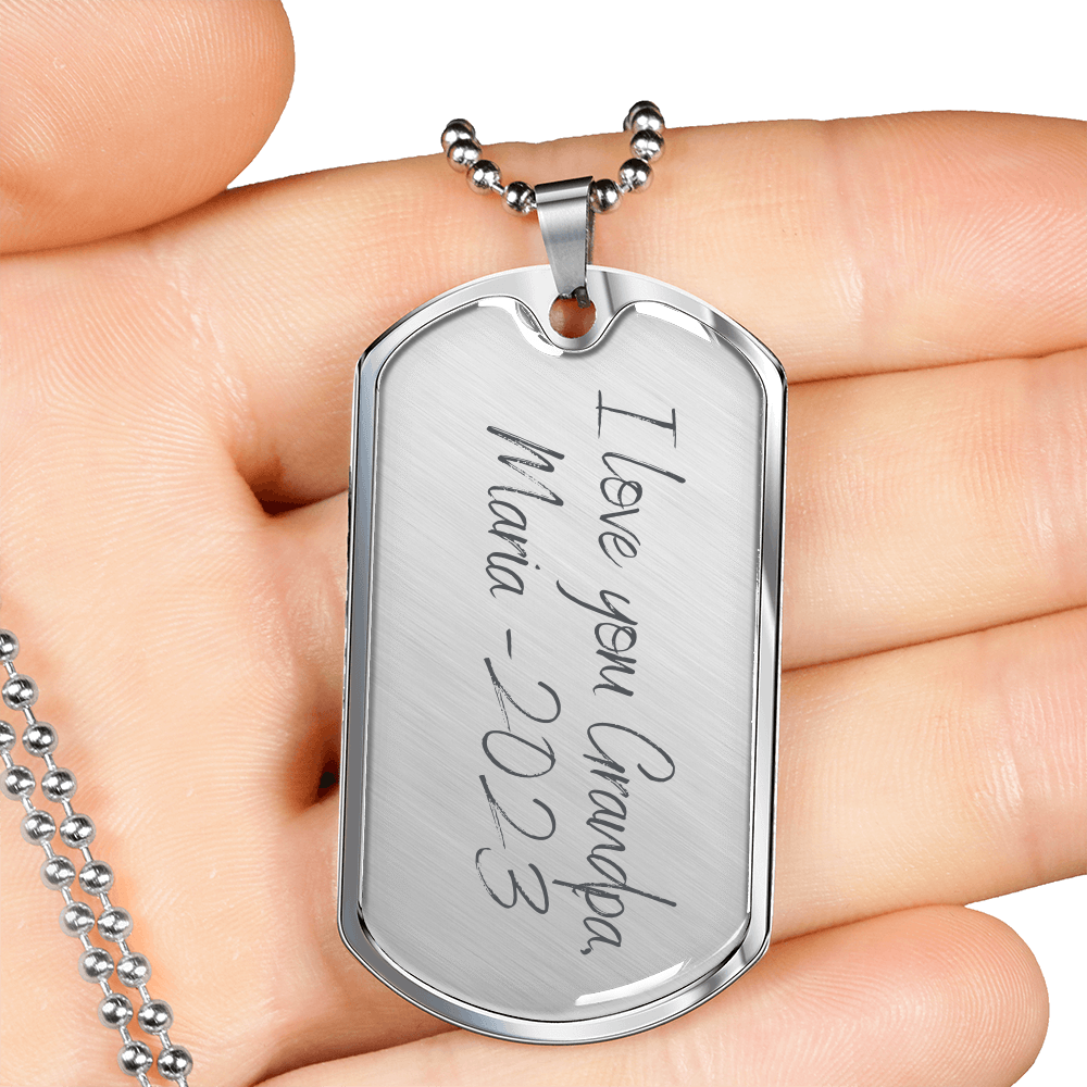 Military Upload your photo - Dog Tag Necklace - Kim’s Signature Beauty & Accessories    
