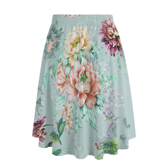 Mint Floral Long Maxi Skirt with Pockets - Kim’s Signature Beauty & Accessories    