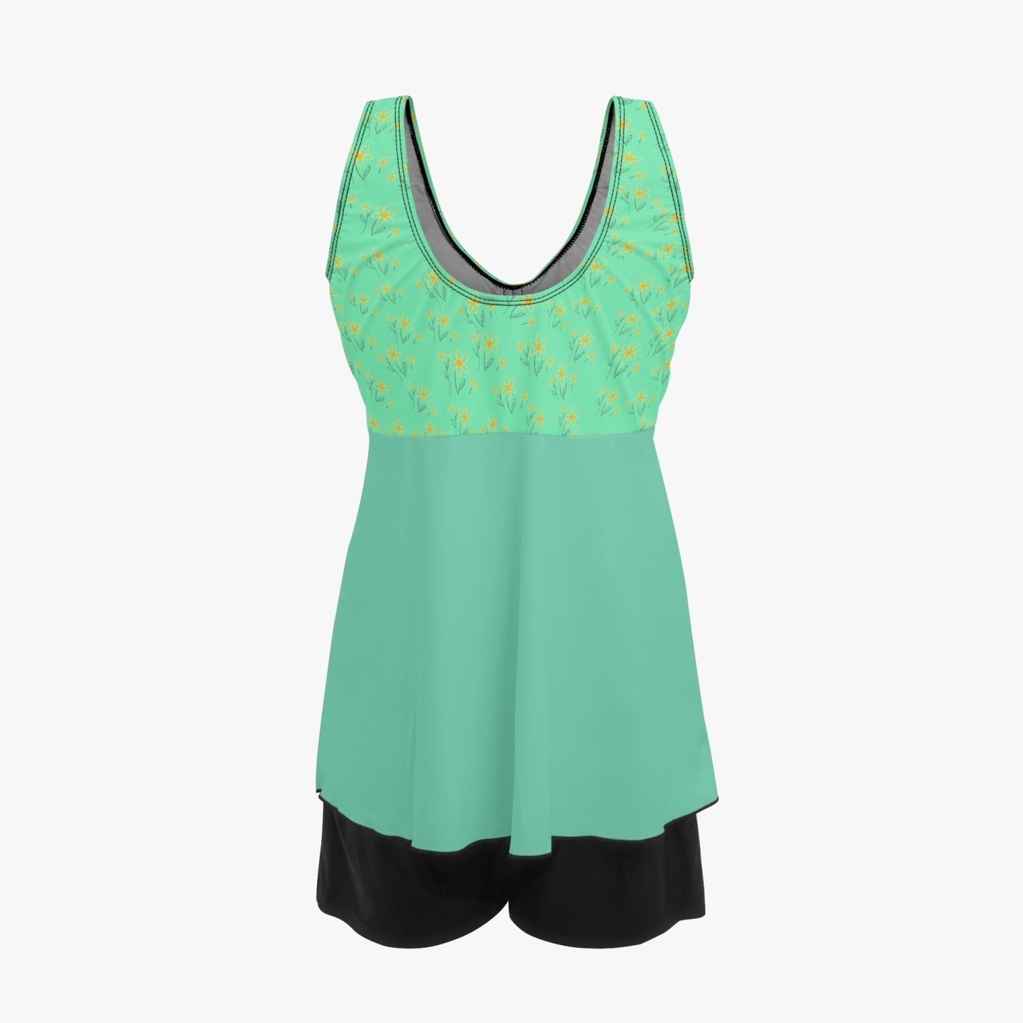 Minted Flowers Tankini | Women's Two-Piece Swimsuit - Kim’s Signature Beauty & Accessories    