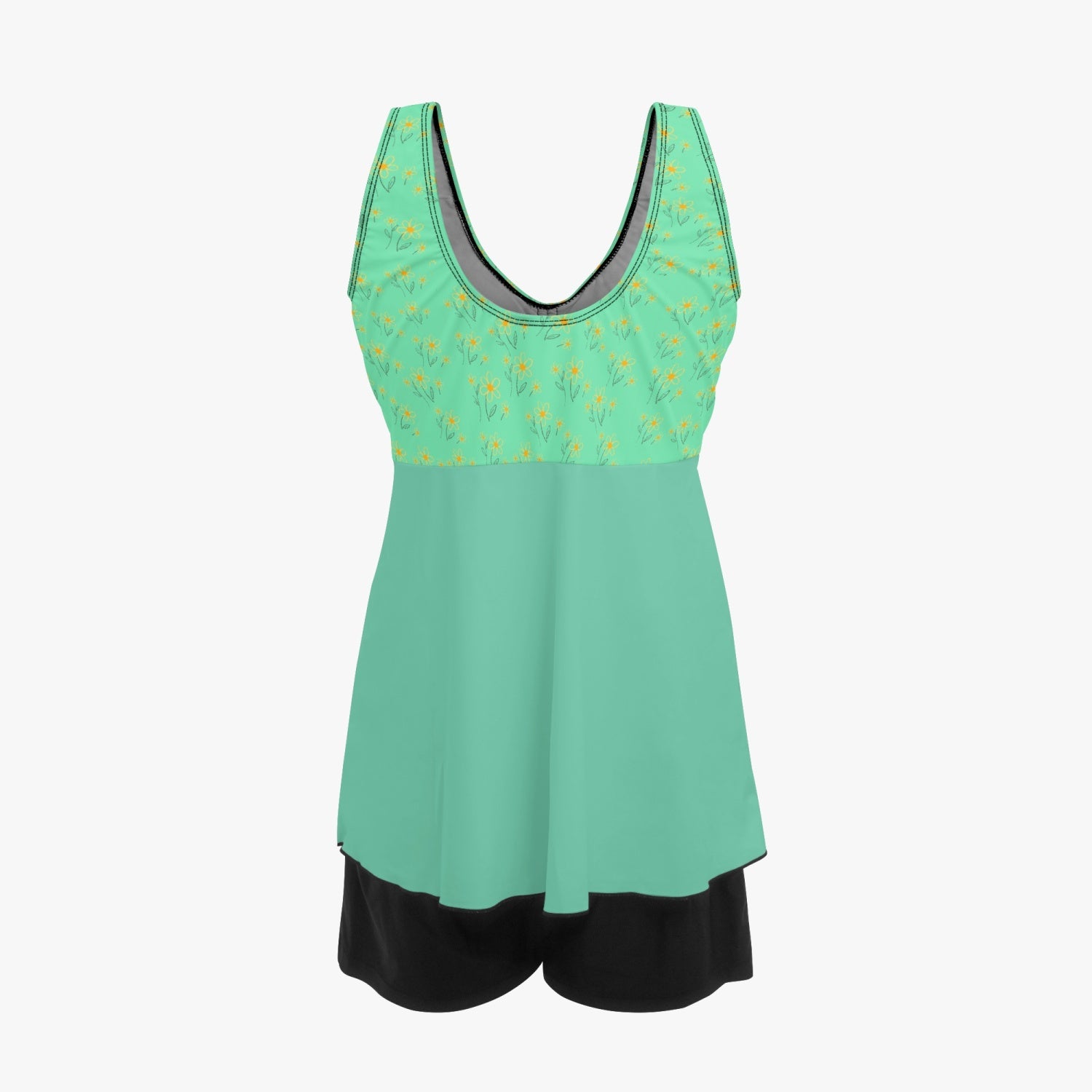 Minted Flowers Tankini | Women's Two-Piece Swimsuit - Kim’s Signature Beauty & Accessories    