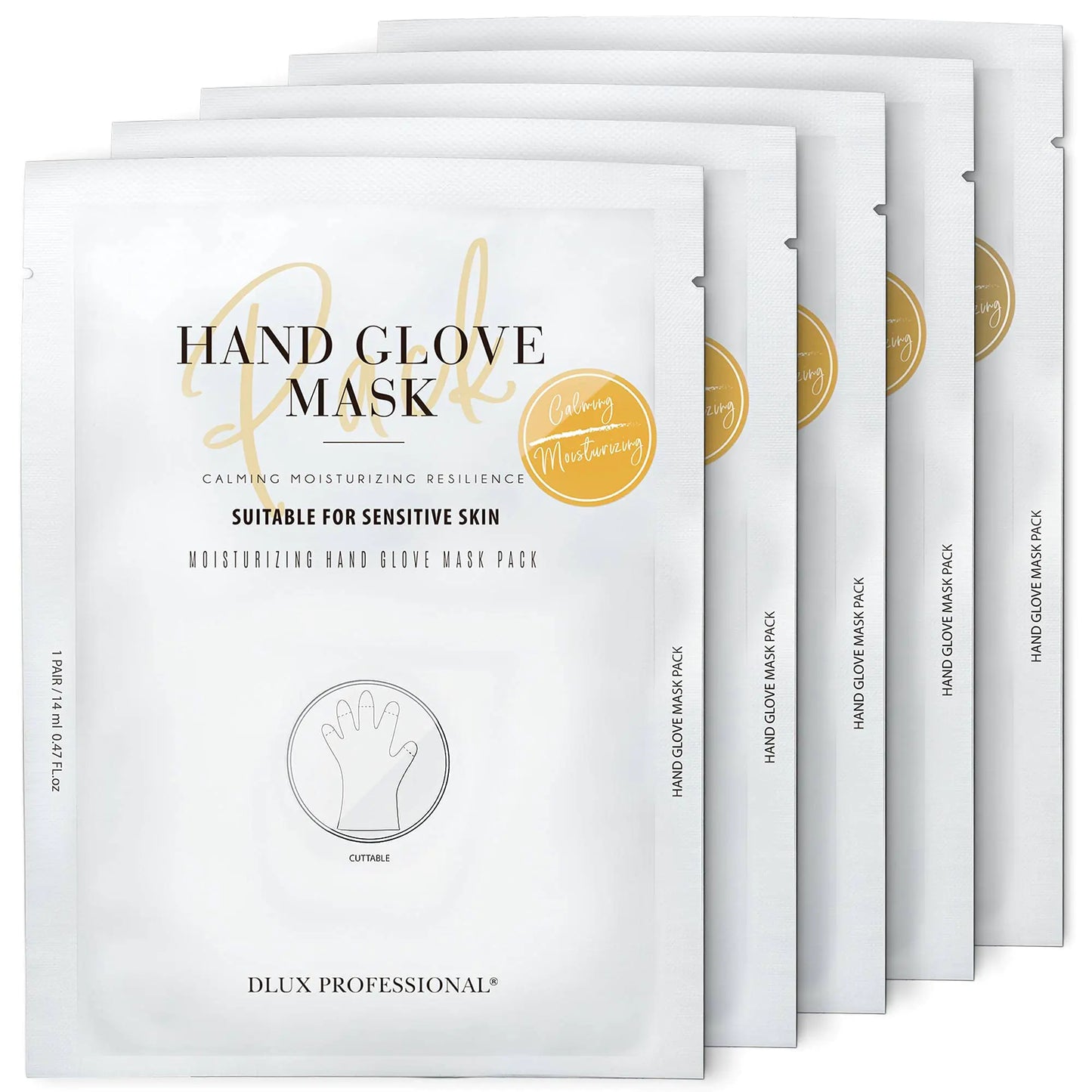 Moisturizing Hand Mask Gloves 5 Pack– Protein & Hyaluronic Acid Treatment - Kim’s Signature Beauty & Accessories    