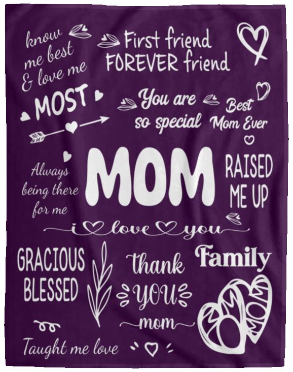 Mom, Best Friend Plush Fleece Blanket - Kim’s Signature Beauty & Accessories    