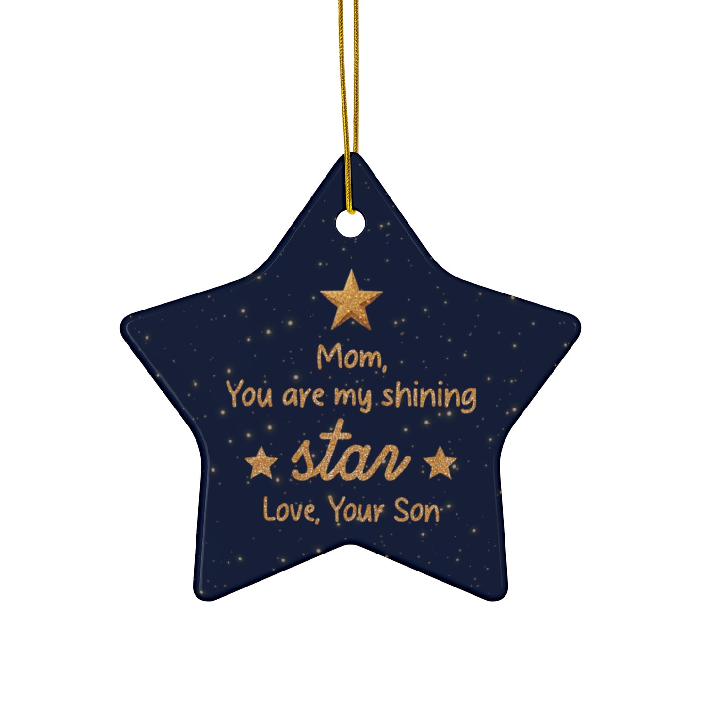 Mom Ceramic Star Ornament From Son - Kim’s Signature Beauty & Accessories    