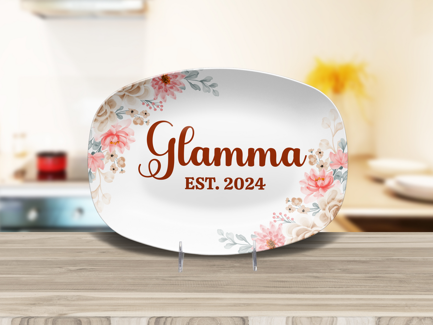 Mom & Grandmother's Platter (Choose Name) - Kim’s Signature Beauty & Accessories    