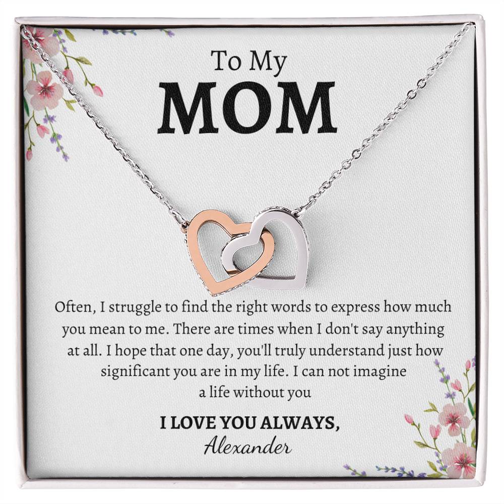 Mom, How much you mean to me (Personalize) - Kim’s Signature Beauty & Accessories    