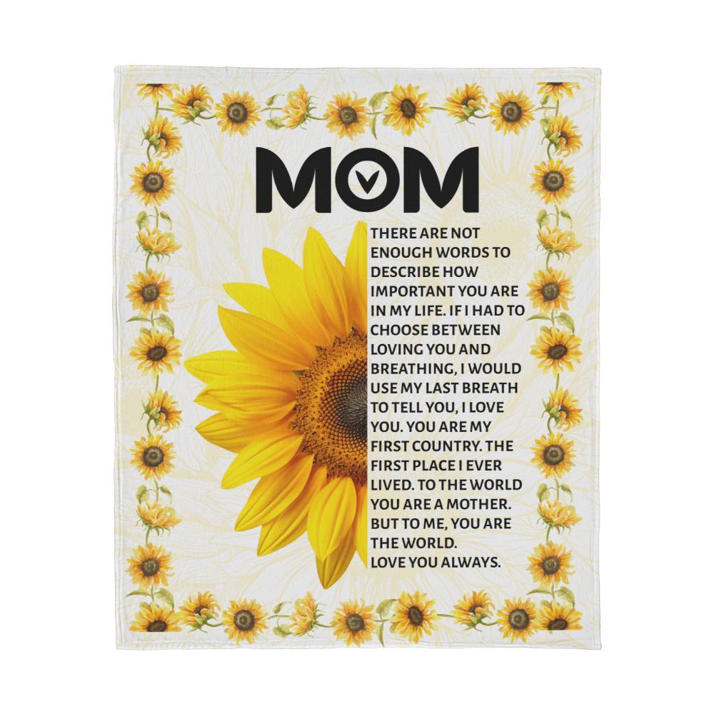 Mom, I love you! Blanket - Kim’s Signature Beauty & Accessories    
