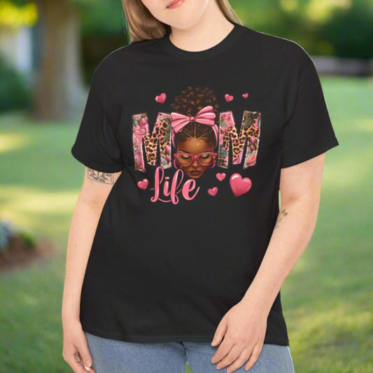 Mom Life Comfort Cotton T-Shirt - Kim’s Signature Beauty & Accessories    