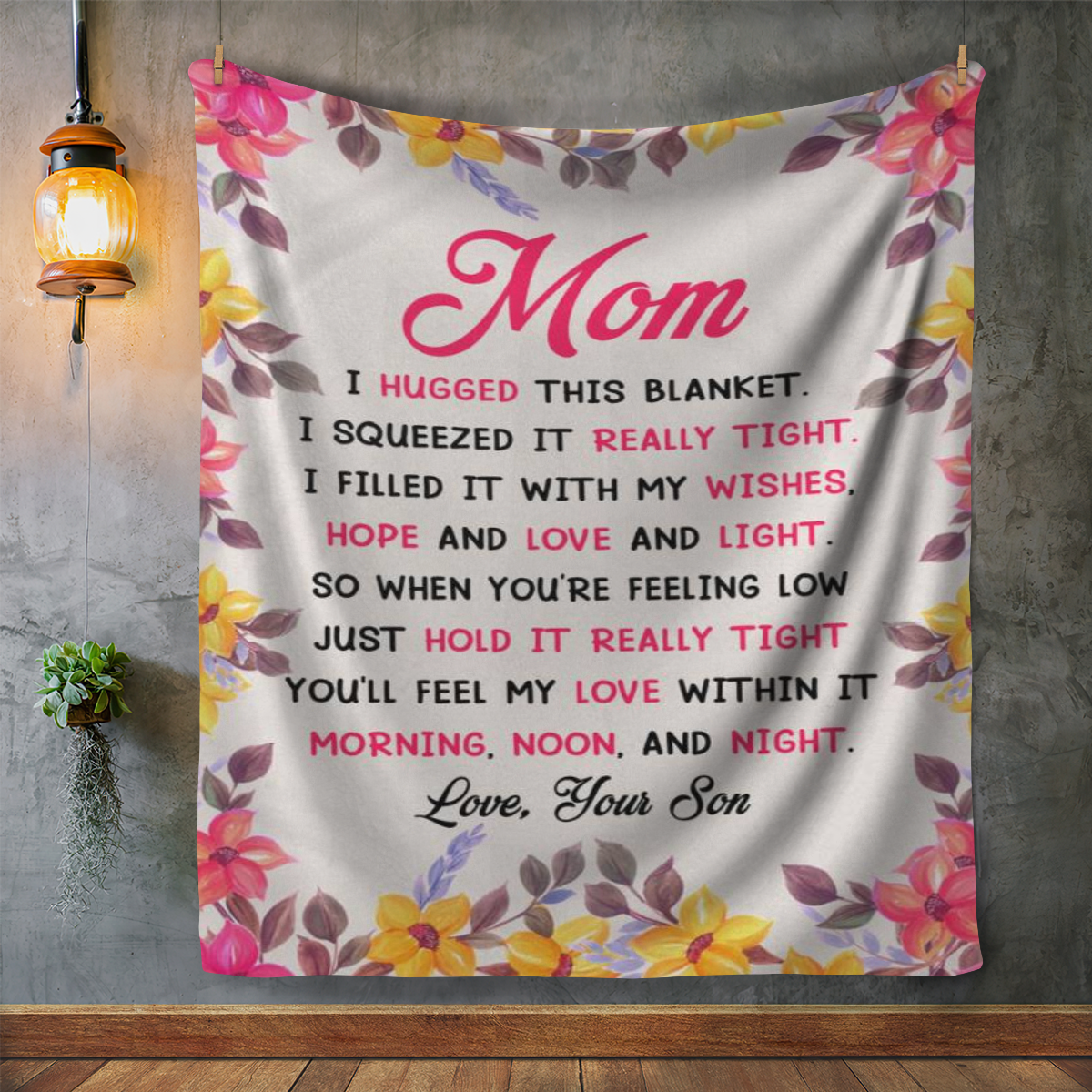 Mom, Love Your Son Blanket (60X80) - Kim’s Signature Beauty & Accessories    