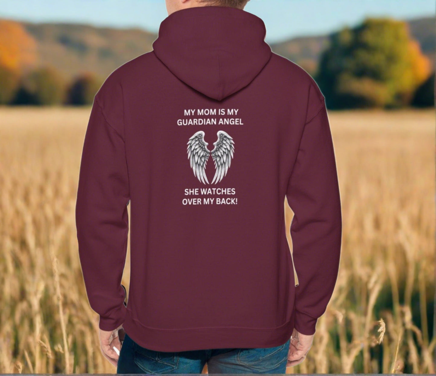 Mom, My Guardian Angel | Hooded Sweatshirt - Kim’s Signature Beauty & Accessories    