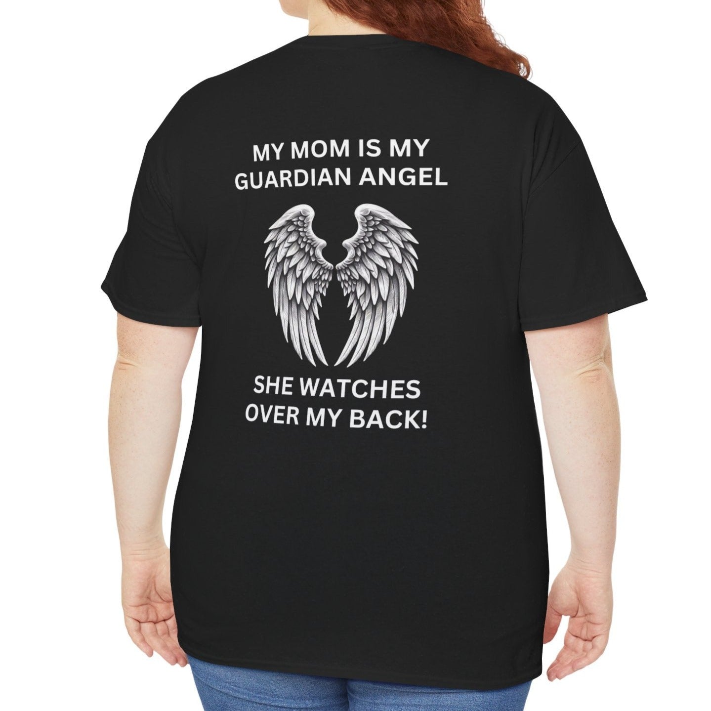 Mom, My Guardian Angel |  Unisex Cotton Tee - Kim’s Signature Beauty & Accessories    